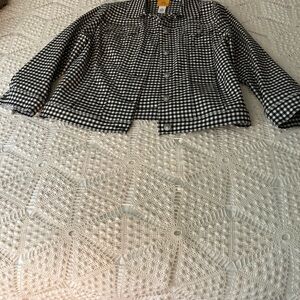 Black and White Checkered Jacket